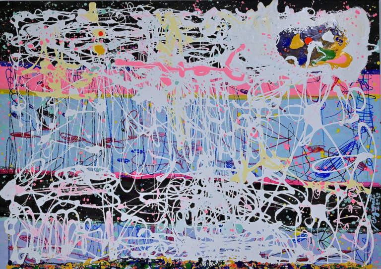 Peter Reginato, "Untitled 17," enamel on canvas