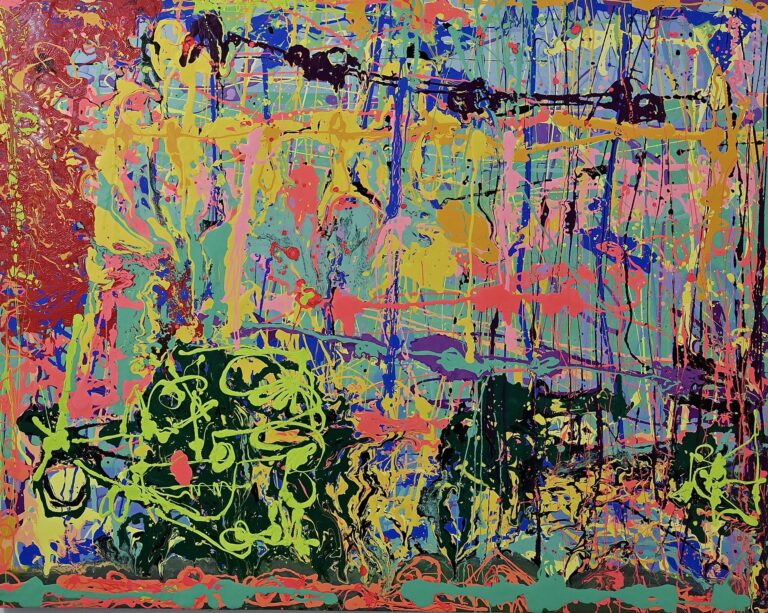 Peter Reginato, "Perfect Day," enamel on canvas