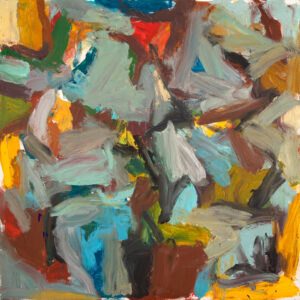 Ethan Newman, "Invisible Gardener," acrylic and flashe on canvas