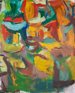 Ethan Newman, "Walk the Talk," mixed media on canvas
