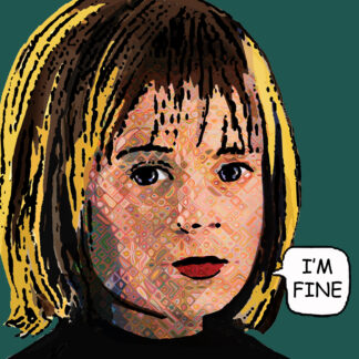 Julie Headland, "I'm Fine 218," acrylic on canvas