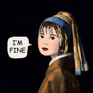 Julie Headland, "I'm Fine 34," acrylic on canvas
