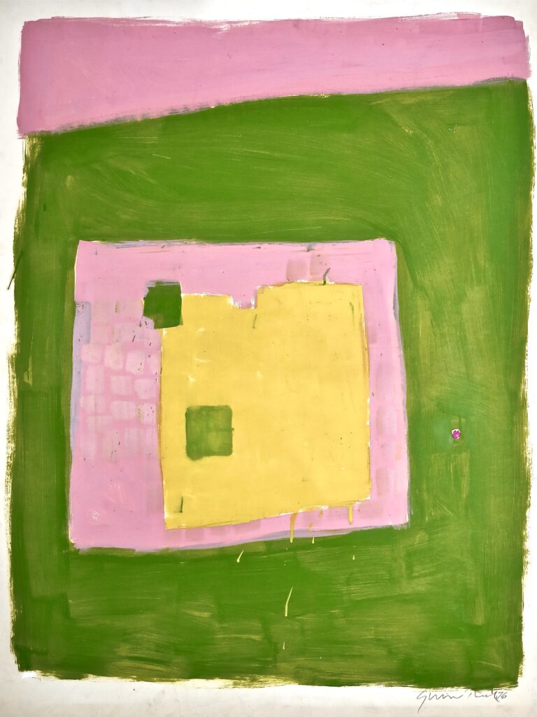 Gunnar Theel, "P036," oil on cardboard