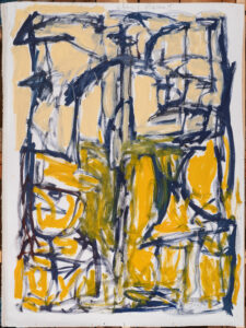 Claude Lawrence, "Family Portrait," oil on canvas, unstretched