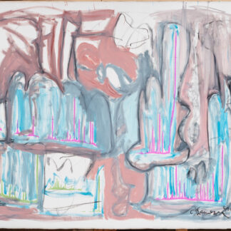 Claude Lawrence, "Untitled CL0789," acrylic on canvas, unstretched