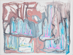 Claude Lawrence, "Untitled CL0789," acrylic on canvas, unstretched