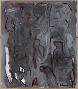 Claude Lawrence, "Untitled CL1012," acrylic on canvas, unstretched