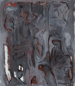 Claude Lawrence, "Untitled CL1012," acrylic on canvas, unstretched