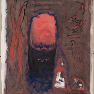 Claude Lawrence, "Hassans Dream (TUT)," acrylic on canvas, unstretched