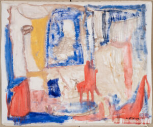 Claude Lawrence, "Untitled CL1022," acrylic on canvas, unstretched