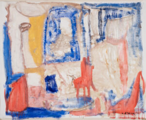 Claude Lawrence, "Untitled CL1022," acrylic on canvas, unstretched