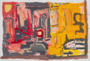 Claude Lawrence, "The Big Top," acrylic on canvas, unstretched