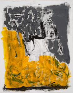 Claude Lawrence, "Untitled CL1038," acrylic on canvas, unstretched