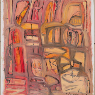 Claude Lawrence, "Labels," acrylic on canvas, unstretched
