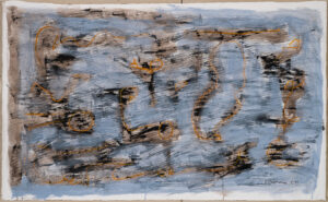 Claude Lawrence, "Untitled CL1043," acrylic on canvas, unstretched