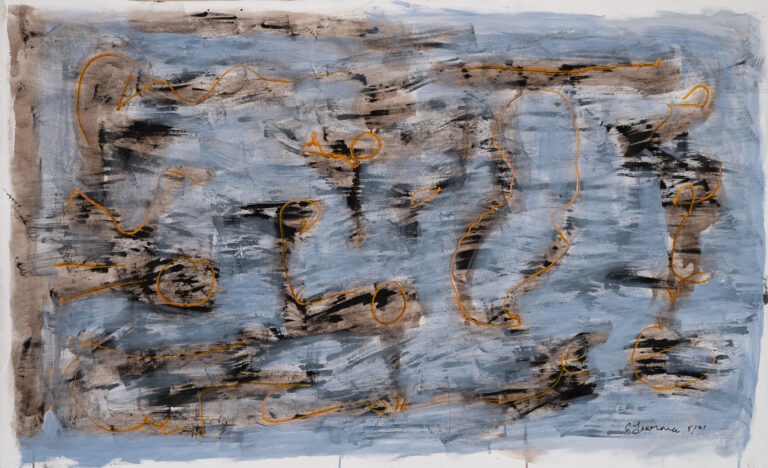 Claude Lawrence, "Untitled CL1043," acrylic on canvas, unstretched