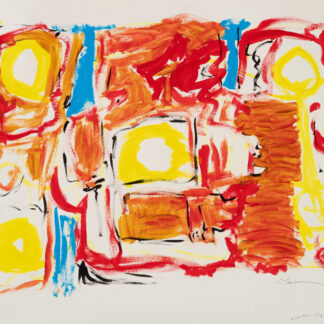 Claude Lawrence, "Novel Status," acrylic on paper