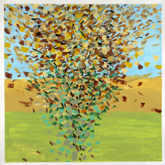 Zemma Mastin White, "Squall," flashe paint on paper