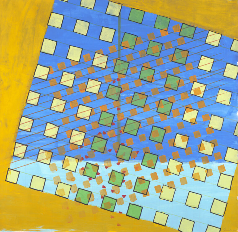Zemma Mastin White, "Magnetism," mixed media on paper