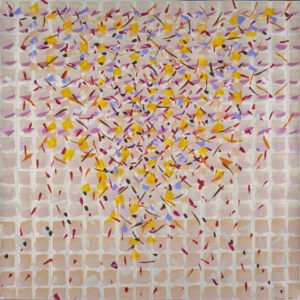 Zemma Mastin White, "Cherry Blossom," flashe paint on paper