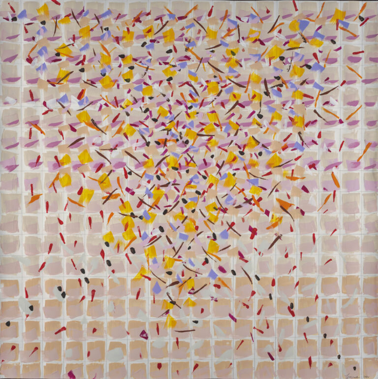 Zemma Mastin White, "Cherry Blossom," flashe paint on paper