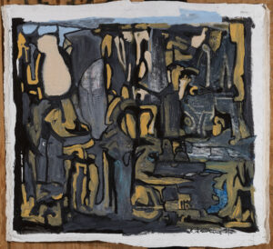 Claude Lawrence, "The Prize 2018," acrylic on canvas, unstretched