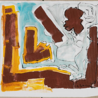 Claude Lawrence, "Untitled CL1015," acrylic on canvas, unstretched