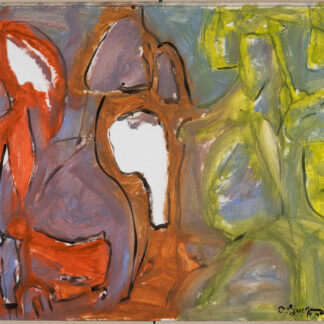 Claude Lawrence, "Untitled CL1017," acrylic on canvas, unstretched