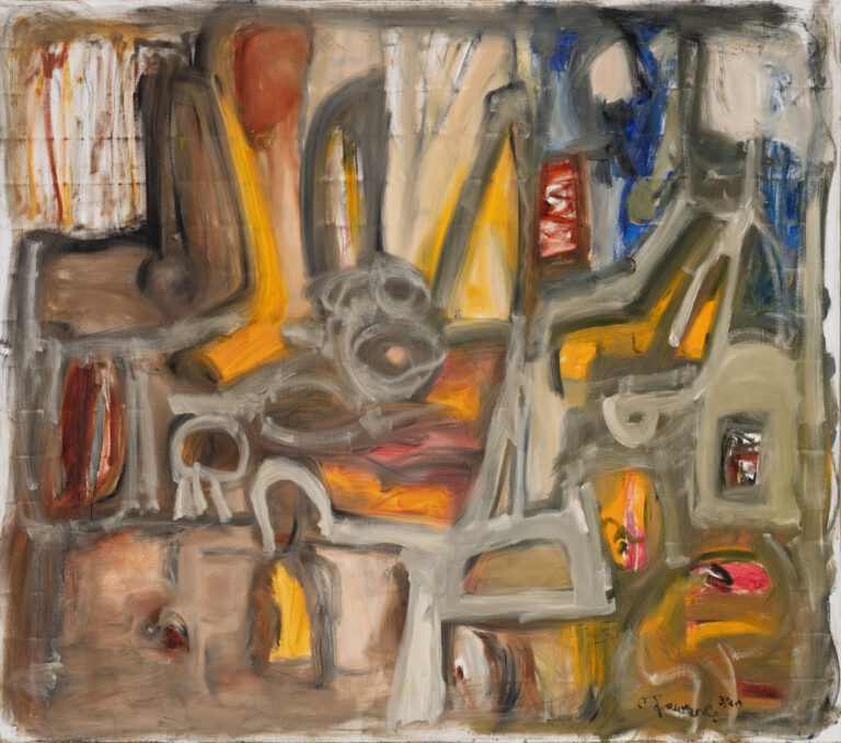 Claude Lawrence, "King Kong," acrylic on canvas, unstretched