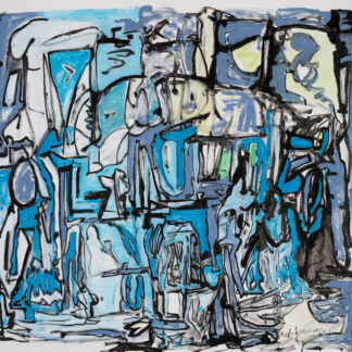 Claude Lawrence, "Untitled CL1026," acrylic on canvas, unstretched
