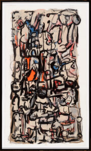 Claude Lawrence, "Untitled CL1106," acrylic on paper, framed