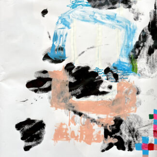 Galen Cheney, "Bridge," acrylic, graphite and printing ink on paper