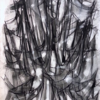 Galen Cheney, "Spirit Drawing 10," charcoal and pastel on stonehenge paper