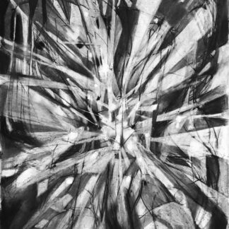 Galen Cheney, "Spirit Drawing 11," charcoal and pastel on stonehenge paper