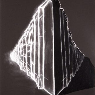 Galen Cheney, "Broken City Series 2," pastel on stonehenge paper