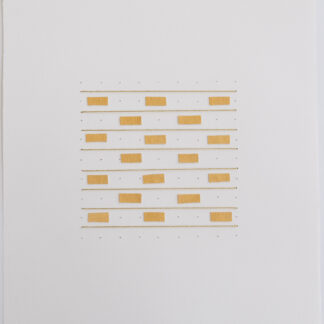 Bastienne Schmidt, "Gold Grids 2," mixed media on paper