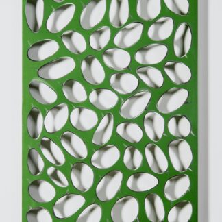 Carolina Sardi, "Green Nest," painted steel