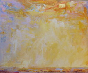  Ira Barkoff, "Sky Earth Gold," oil on linen
