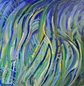 Ira Barkoff, "Motion," oil on canvas