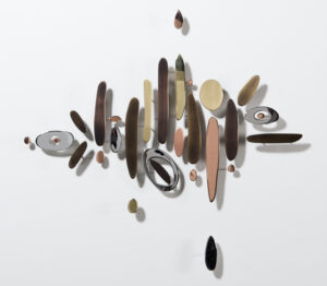 Carolina Sardi, "Lying Down with Seven Stars," plated steel