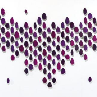 Carolina Sardi, "Purple Spell," painted steel