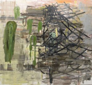 Deborah Dancy, "Aliens," oil on canvas