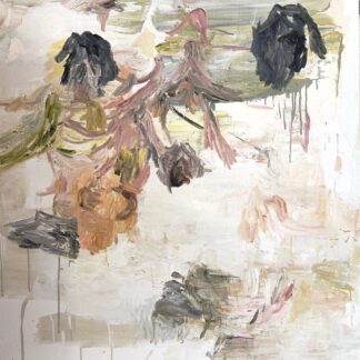 Deborah Dancy, "Black Peony," oil on canvas