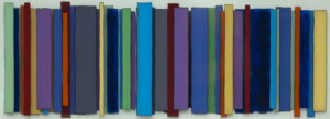 Irene Yesley, "Linear Series 5" acrylic on 3 layers of plexi