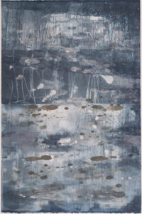Liz Dexheimer, "Heian Swamp Moonlight," monotype
