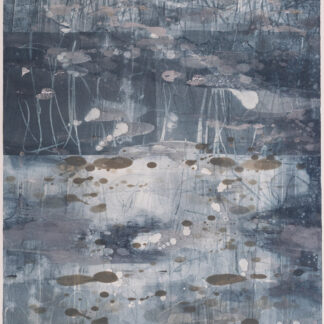 Liz Dexheimer, "Heian Swamp Moonlight," monotype