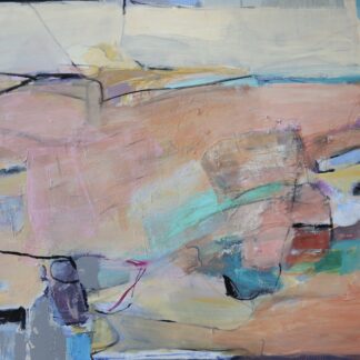 Claudia Mengel, "Summer Night," mixed media on canvas