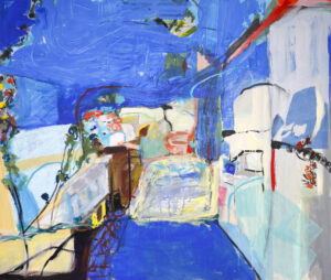 Claudia Mengel, "Tuscany," mixed media on canvas