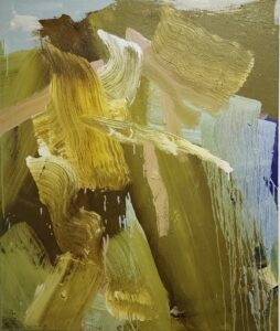 Ethan Kolwaite, "Untitled 251," oil on polyester