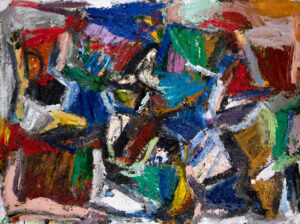 Ethan Newman, "Shaky Ground," oil on canvas